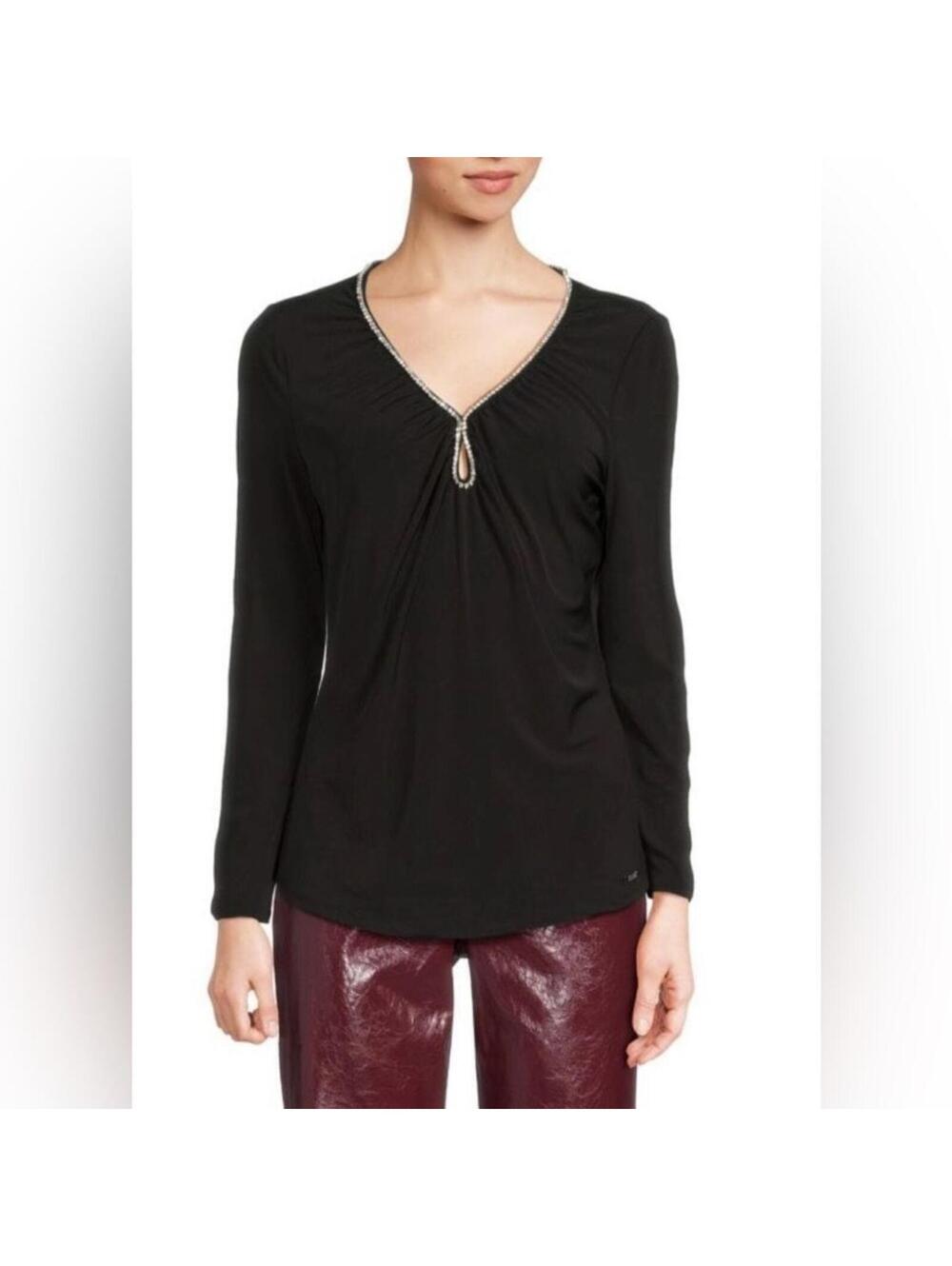 Badgley Mischka Embellished Top